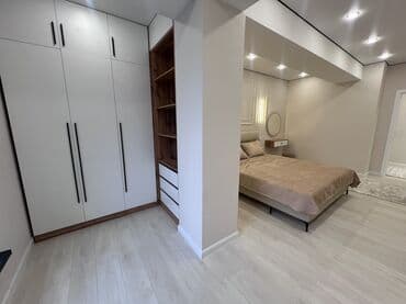 сдаю квартиру 2 к студ центр новый ремонт в квартире имеется все необходимое район панфиловабоконбаева: 2 комнаты, Риэлтор, Без подселения, С мебелью полностью — 6