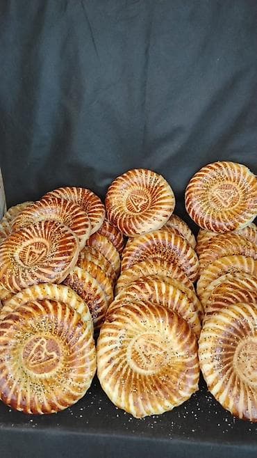 тесто для самсы: Традиционные лепёшки «Тандыр-нон» - Румяные круглые узбекские лепёшки — 2