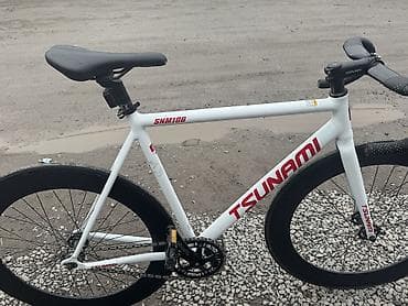 фикси: Шоссейный велосипед, Tsunami, Рама L (172 - 185 см), Б/у — 5
