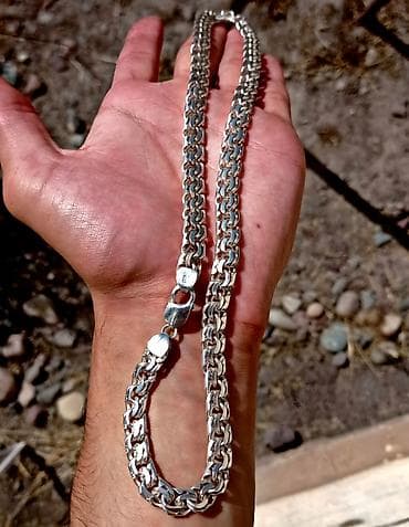 Жеке буюмдар: Серебряная цепочка "Змейка" 30 грамм Ручная работа Делаю на Заказ — 5