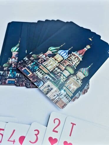 ракетка для настольного тенниса бишкек: Игральные карты МОСКВА — 100% пластиковые - Полная колода 54 карты — 5