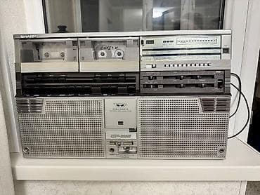 Усилители звука: Ретро аудио система SHARP GF-555 После полной профилактики 1980 года — 1