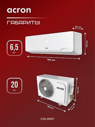 Тиричилик техникасы: Сплит системасы, Жаңы, 20-25 м², Классикалык — 8
