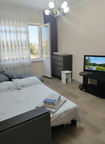 долгосрочная аренда квартира бишкек ош базар: 1 комната, Бронь, Постельное белье, Бытовая техника — 1