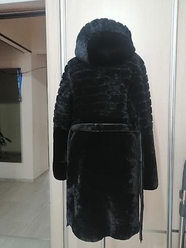 Шубы: Шуба, Норка, По колено, С капюшоном, M — 3