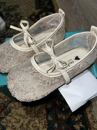 Детская обувь: Детские балетки для девочки - Цвет: молочный/кремовый - Верх — 2