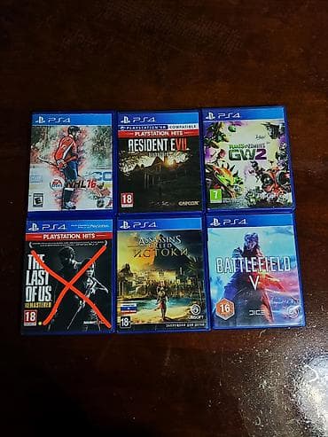 открыто: Коллекция игр для PlayStation 4 (дисковые издания в коробках): Цена за — 1
