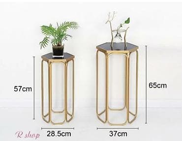 stol: Столик Набор из двух декоративных столиков в современном стиле. - — 4