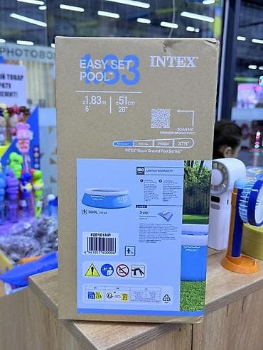 Бассейны: Надувной каркасный бассейн Intex Easy Set 183 x 51 см (модель 28101NP) — 1