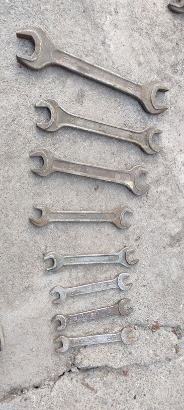 набор рожковых ключей: Гаечные рожковые ключи СССР, размеры:12/13 - 3 шт. по 40сом, 12/14 -1 — 1
