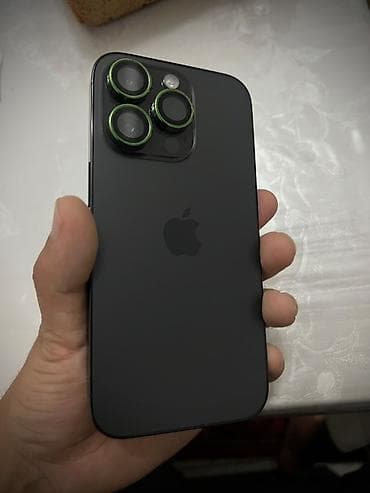 айфон теле: IPhone 14 Pro, Б/у, 256 ГБ, Black Titanium, Защитное стекло, 85 % — 3