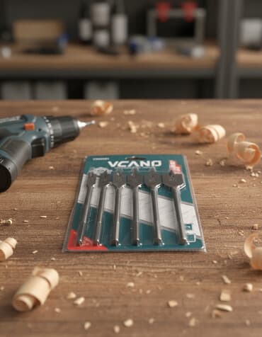 Набор перьевых сверл по дереву VCANO, 6 шт. Характеристики: - Тип