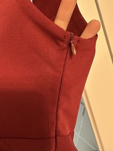 кожанная юбка: Топ, Трикотаж, Открытая спина, M — 3