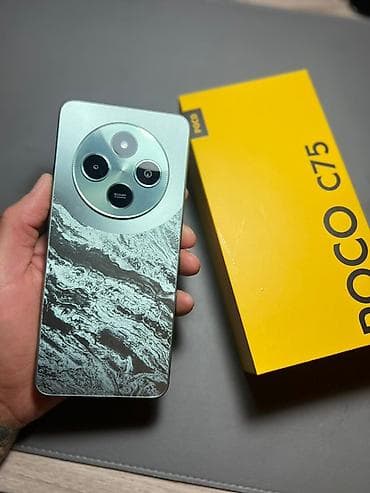 google pixel 4a 5g: Poco C75, Б/у, 256 ГБ, цвет - Зеленый, 2 SIM — 1