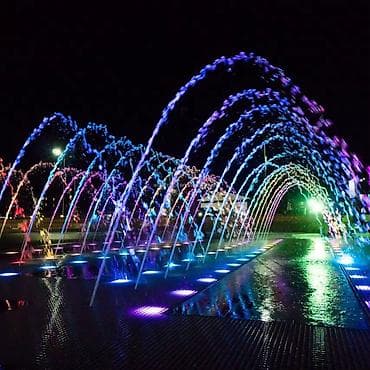 mini projector: Музыкальные светодиодные фонтаны — проектирование и установка под ключ — 1