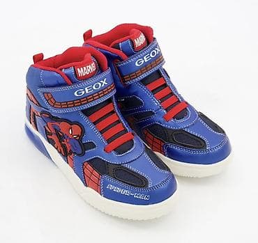 geox: GEOX X MARVEL Сине-красные высокие кроссовки Человека-паука Цена — 2