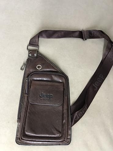 ll bean: Барсетка, Материал: Искусственная кожа, Регулируемый ремень, Б/у — 1