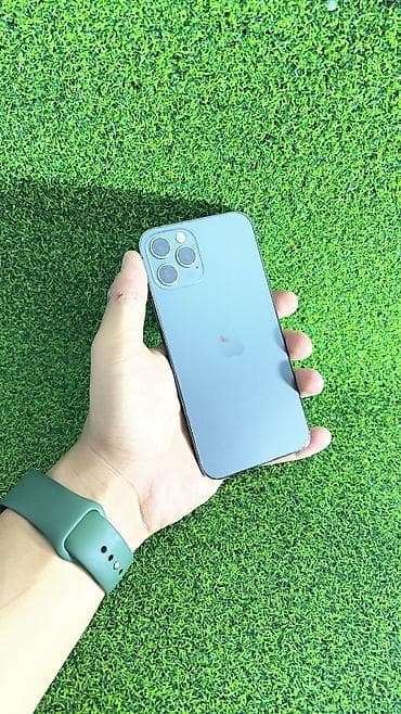 pixel 5: IPhone 12 Pro, Б/у, 256 ГБ, Защитное стекло, Чехол, 89 % — 1