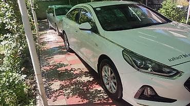 sonata: Hyundai Sonata, седан, белый цвет, номер 04 KG 688 ANF. Кузов и — 3