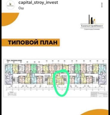 недостроенные дома в бишкеке: Берилген, Элитка, 2 бөлмө, 79 кв. м — 3