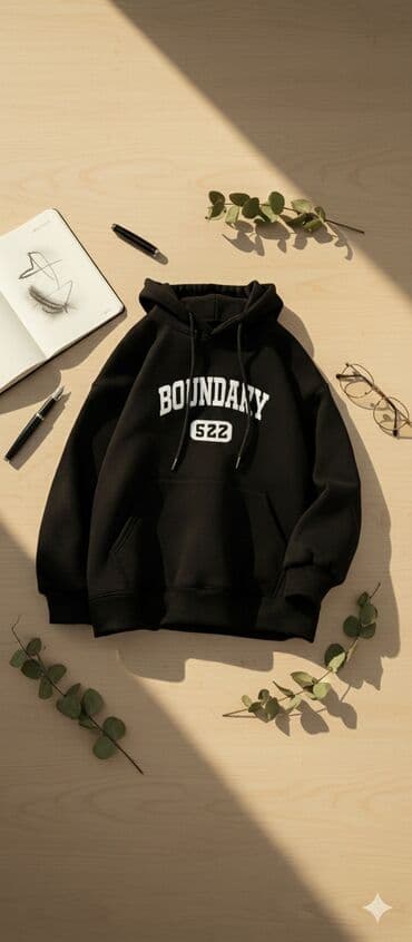 модный современные кыргызские национальные платья: Мужская толстовка, Стандарт, Новый, цвет - Черный, Платная доставка — 1