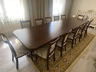 мебель деревянная: Комплект мягкой мебели, Б/у, Самовывоз, цвет - Бежевый — 6