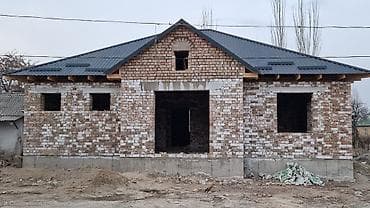 108 серия домов: Сокулукта бышкан кирпичтен жаны курулган 120 КВ/М под ПСО уй сатылат — 1