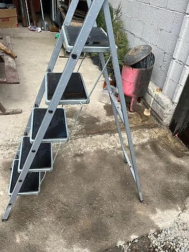 лестницы бу: Стремянка складная, металлическая, 5 ступеней.

- где-то 160см — 2