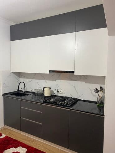 бишкек эмерек: Буйрутма эмеректер, Ашкана гарнитурасы, Үстөл, Шкаф — 7