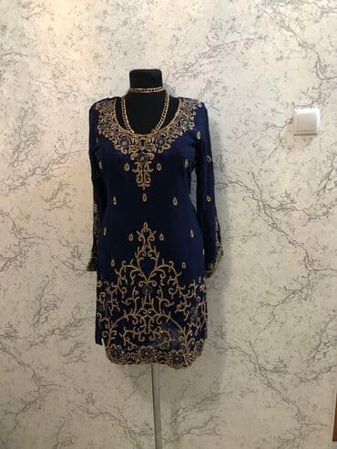 вечерние платья бишкек дордой инстаграм: Вечернее платье, Длинная модель, С рукавами, Стразы, XS, S, XL — 4