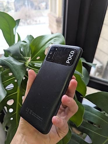 Poco M3, Б/у, 64 ГБ, цвет - Черный, 2 SIM