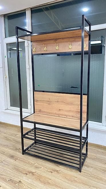 прихожая лофт: Шкаф-прихожая, Новый, Без зеркала, Железо — 3