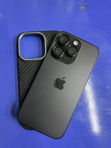 сотовые телефоны айфон: IPhone 14 Pro, Колдонулган, 256 ГБ, Black Titanium, Заряддоочу түзүлүш, Коргоочу айнек, Каптама, 83 % — 1