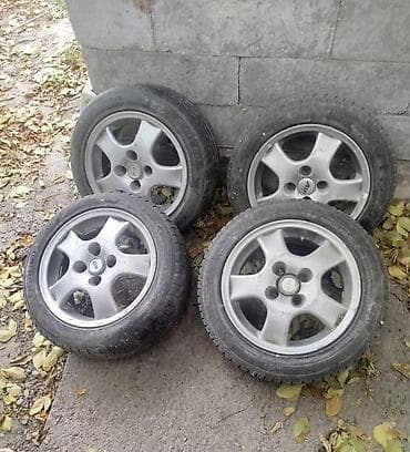 Колеса в сборе R 15, Лето, Б/у, Комплект, Легковые, Литые, отверстий - 4 at lalafo.kg Колеса в сборе R 15, Лето, Б/у, Комплект, Легковые, Литые, отверстий - 4