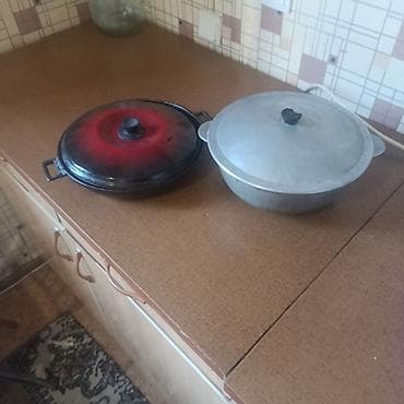 Набор посуды для плиты: казан 3л и утятница - Казан алюминиевый с — 1