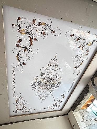 чайник турецкий: Натяжной потолок Глянцевое Монтаж — 3