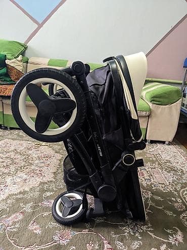 велоколяски для детей: Детская коляска-люлька с прогулочным блоком на шасси с амортизацией — 5