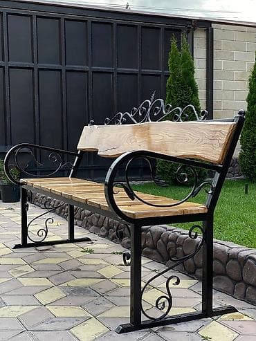 Продаю скамейки! Высота ножки 45см, длина 2 метра, Дерево: ясень at lalafo.kg Продаю скамейки! Высота ножки 45см, длина 2 метра, Дерево: ясень