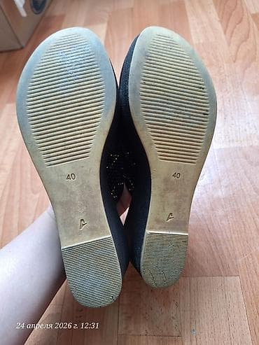 40: Женские мюли Monla co (Made in Turkey) - Цвет: черный с золотистым — 2