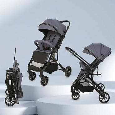 belecoo коляска: Прогулочная коляска (серый цвет) с компактным сложением - Легкая — 1