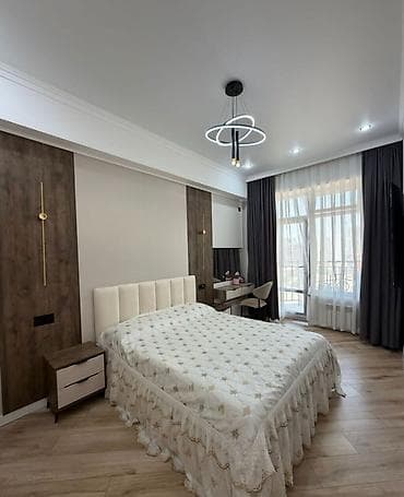 binar: 2 комнаты, 77 м², Асанбай мкр Элитка, 9 этаж, Евроремонт — 2