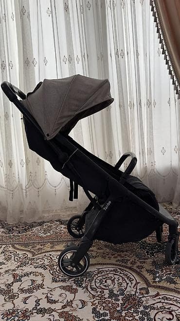 fatone коляска: Коляска, цвет - Черный, Б/у — 2