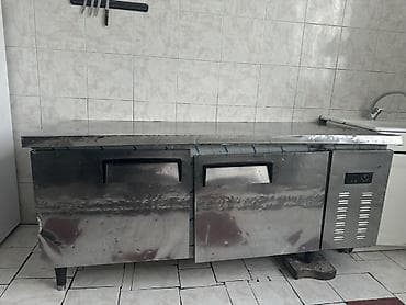 Сантехника: Двухсекционная кухонная мойка с тумбой и смесителем - Материал мойки — 7