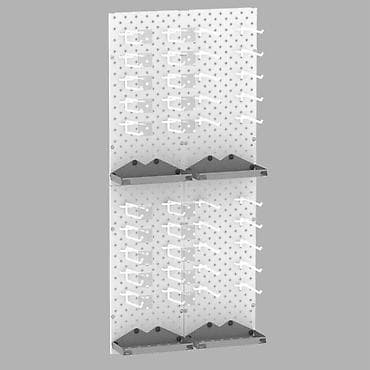 Соода жабдуулары: Панель перфорированная, настенная, для магазина и склада Общее — 4