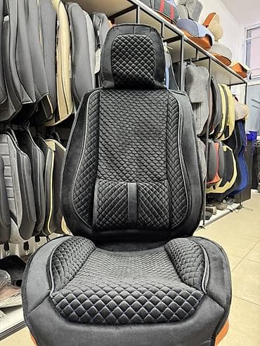 авто сидение: Чехлы Велюровые, цвет - Черный — 10