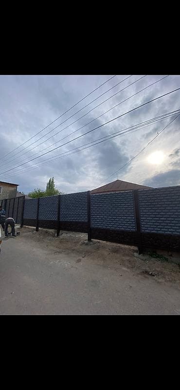 Железобетонная заборная плита, Длина: 2 м, Высота: 2 м, Толщина: 40 мм, Новый — 3