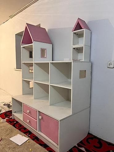 детская мебель 3 в 1: Детский шкаф, Для игрушек, Для девочки, цвет - Белый — 4