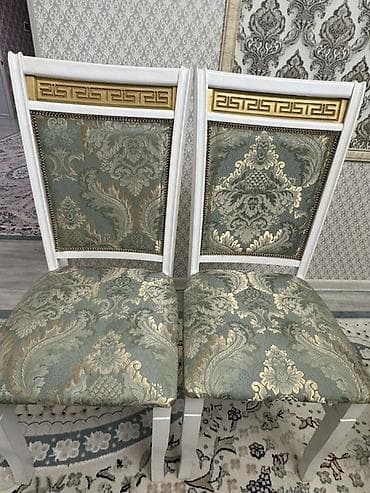 сколько стоит кухонный стол и стулья: Стол и стул для зала, Новый, Самовывоз, цвет - Белый — 2