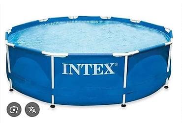Спорт жана хобби: Каркасный бассейн Intex (круглый) - Тип: наземный каркасный бассейн - — 1