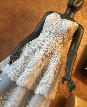 фата на девичник: Свадебное платье, M, Дизайнерское, Новый — 4